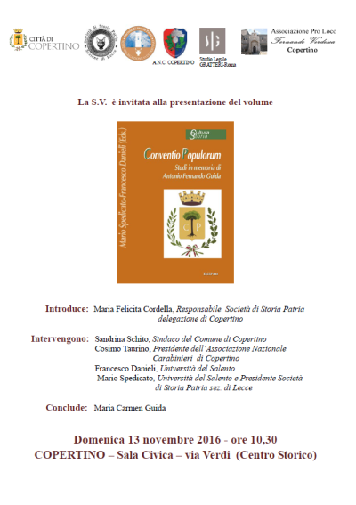 Presentazione del volume Conventio Populorum - Studi in memoria d...