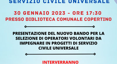 Infoday Servizio Civile Universale Coltivatori di comunità 2022, Mo...