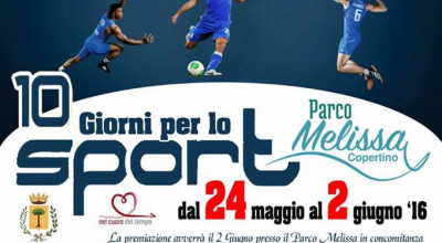 PRONTI A VOLARE 10 Giorni per lo Sport Copertino 2016