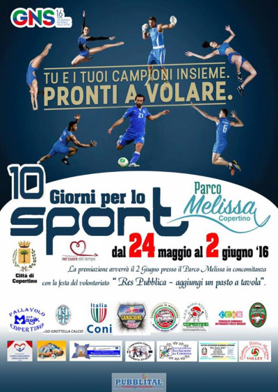 PRONTI A VOLARE 10 Giorni per lo Sport Copertino 2016