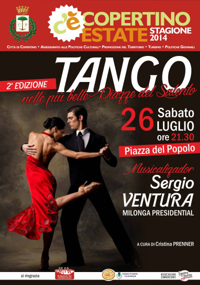 2^ EDIZIONE TANGO NELLE PIU' BELLE DEL SALENTO SABATO 26 LUGLIO 2014