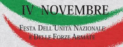 4 NOVEMBRE GIORNATA DELL'UNITA NAZIONALE E DELLE FORZE ARMATE