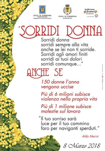 8 MARZO 2018 - FESTA DELLA DONNA