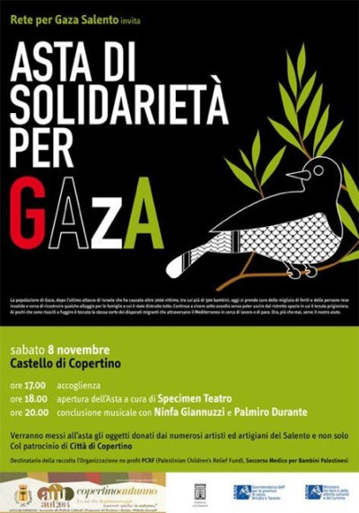 ASTA DI SOLIDARIETA' PER GAZA