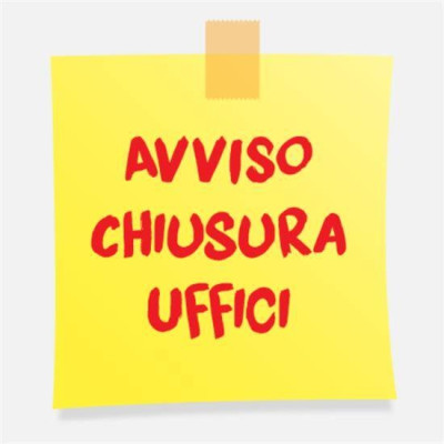 Avviso chiusura ufficio anagrafe e stato civile il giorno 25 giugno 2025. Ant...