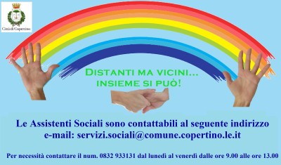 #Coronavirus - Settore Politiche Sociali