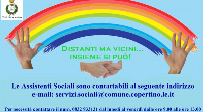 #Coronavirus - Settore Politiche Sociali