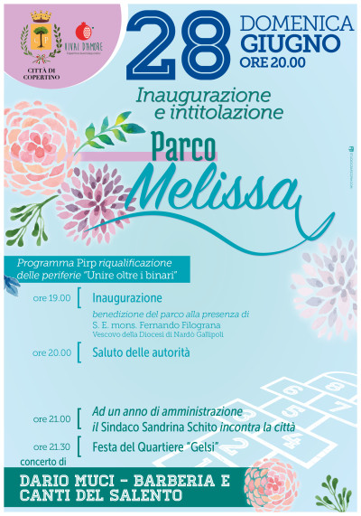 INAUGURAZIONE E INTITOLAZIONE PARCO QUARTIERE GELSI A MELISSA