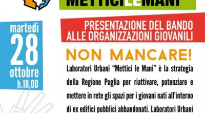 LABORATORI URBANI  METTICI LE MANI PRESENTAZIONE BANDO ALLE ORGAN...