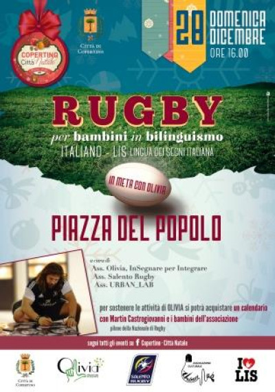 RUGBY PER BAMBINI IN BILINGUISMO - ITALIANO - LIS (Lingua dei Segni Italiana)