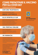 Campagna di vaccinazione per gli over 80 