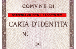 Cessazione validità Carta d’Identità cartacea al 3 Agosto...