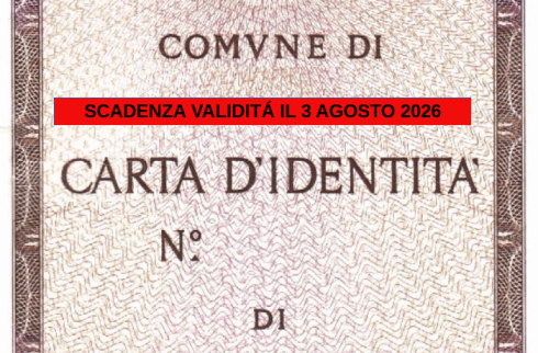 Cessazione validità Carta d’Identità cartacea al 3 Agosto...