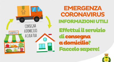 Avviso per le attività commerciali che effettuano la consegna a domici...