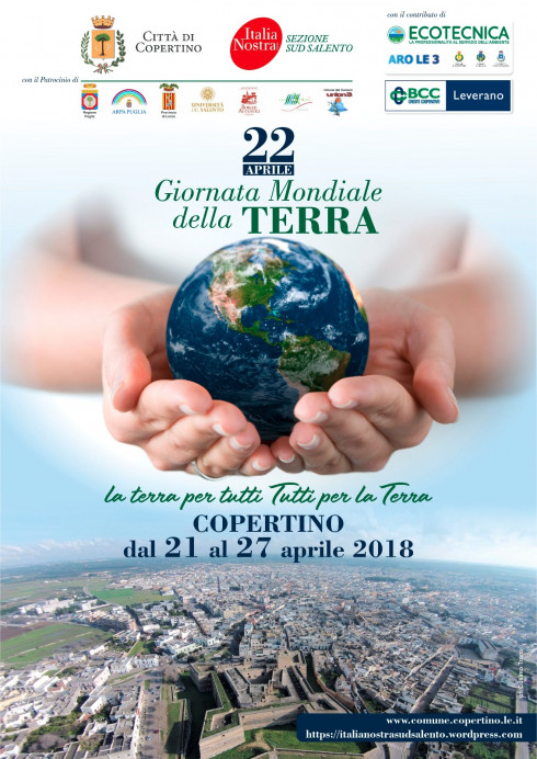 La terra per tutti - Tutti per la Terra COPERTINO dal 21 al 27 Aprile 2018