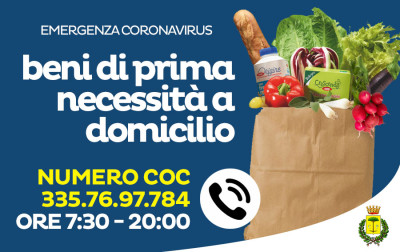 Consegna di generi di prima necessità e farmaci per anziani e cittadin...